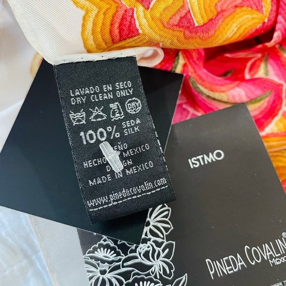 NWT Pineda Covalin silk Scarf beautiful colors - Picture 6 of 6